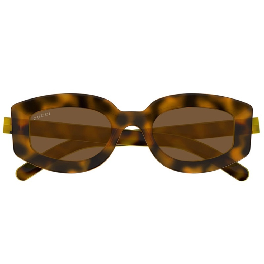 GUCCI SUNGLASSES GG1719S 002 Light Havana with Yellow / Brown - Picture 2 of 5